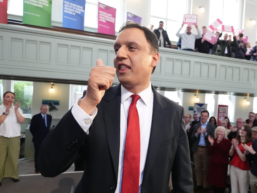 The More in Common poll showed support for Labour rising ahead of polling day on Thursday. (Andrew Milligan/PA)