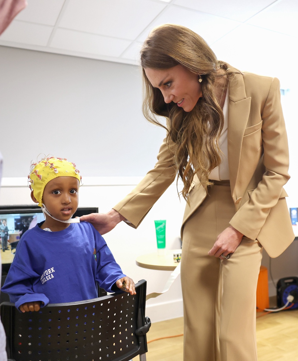 Kate with Mikail at Wednesday’s engagement (Chris Jackson/PA) (PA Wire)