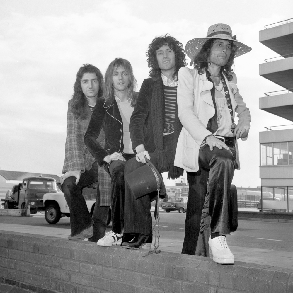 John Deacon, Roger Taylor, Brian May and Freddie Mercury in the 1970s (PA) (PA Archive)