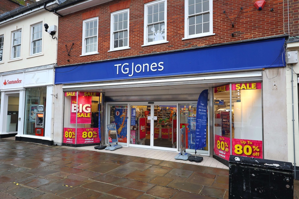 The shops were rebranded under the name TGJones after the purchase of 480 WH Smith stores last year (Alamy/PA)