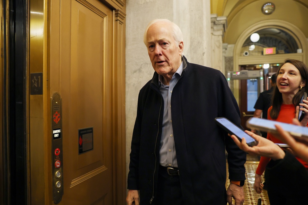 Despite the baggage of his primary opponent, Trump has refused to endorse Sen. John Cornyn (R-Texas). (Getty)