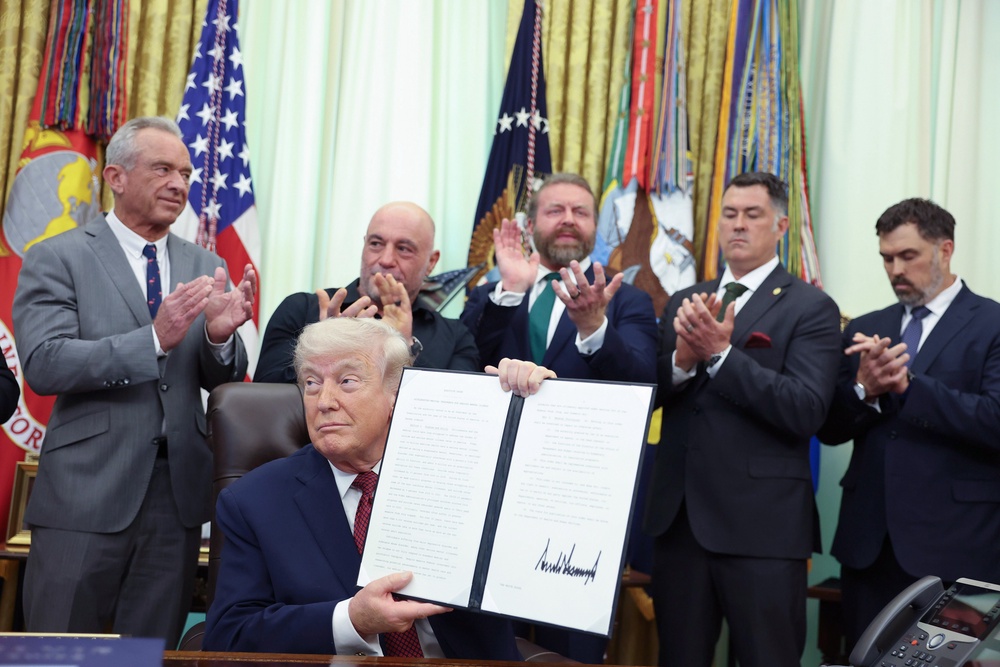 President Donald Trump signed an executive order last month directing the Food and Drug Administration to accelerate access to psychedelics (Getty Images)