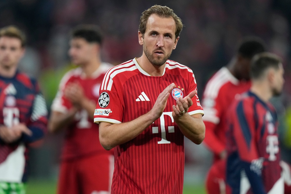 Harry Kane scored a late equaliser for Bayern but the German giants bow out of the competition (Matthias Schrader/AP) (AP)