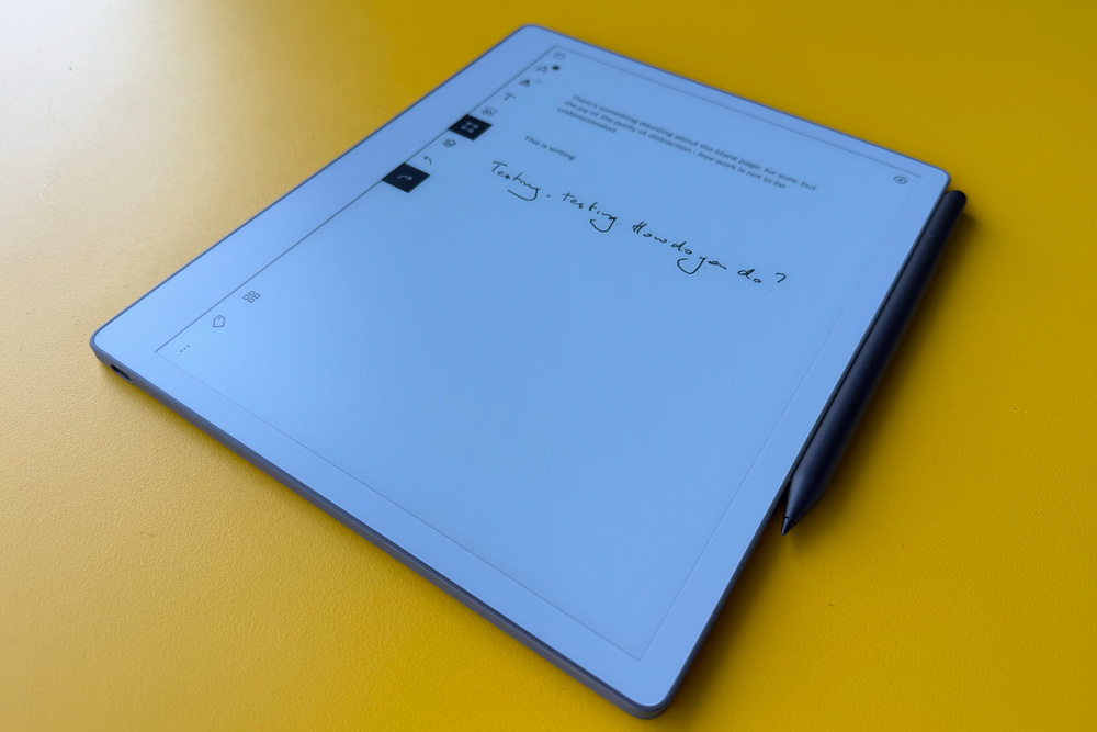 The slight resistance on the stylus feels like you’re writing on paper (David Phelan/The Independent)