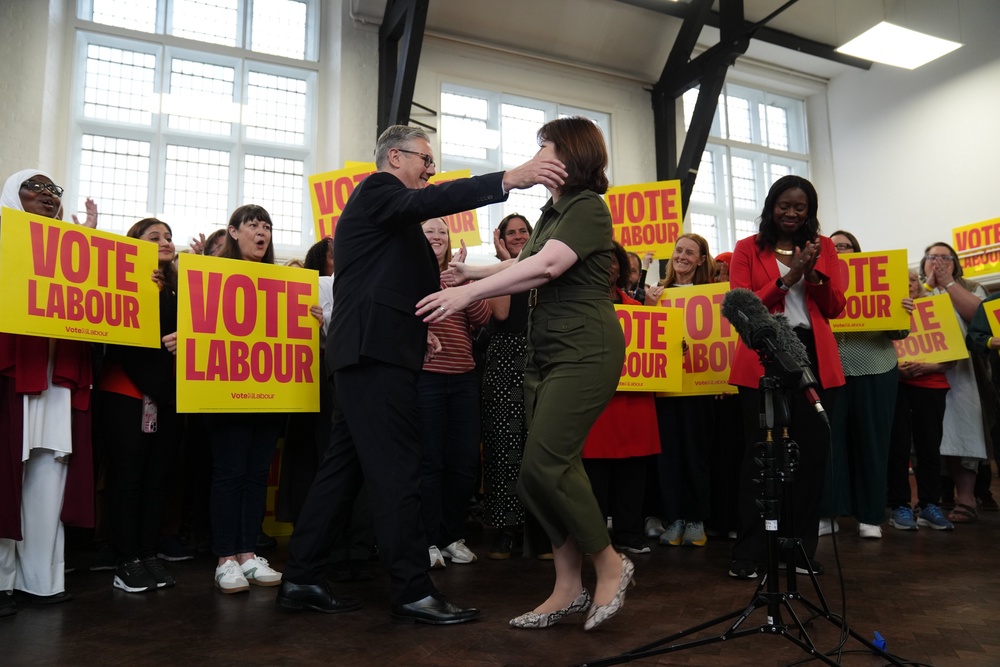 Prime Minister Sir Keir Starmer and Labour’s deputy leader Lucy Powell (Ben Whitley/PA) (PA Wire)
