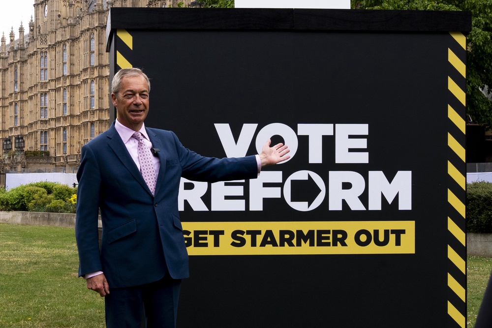 Reform UK leader Nigel Farage has come under fire (Jordan Pettitt/PA) (PA Wire)