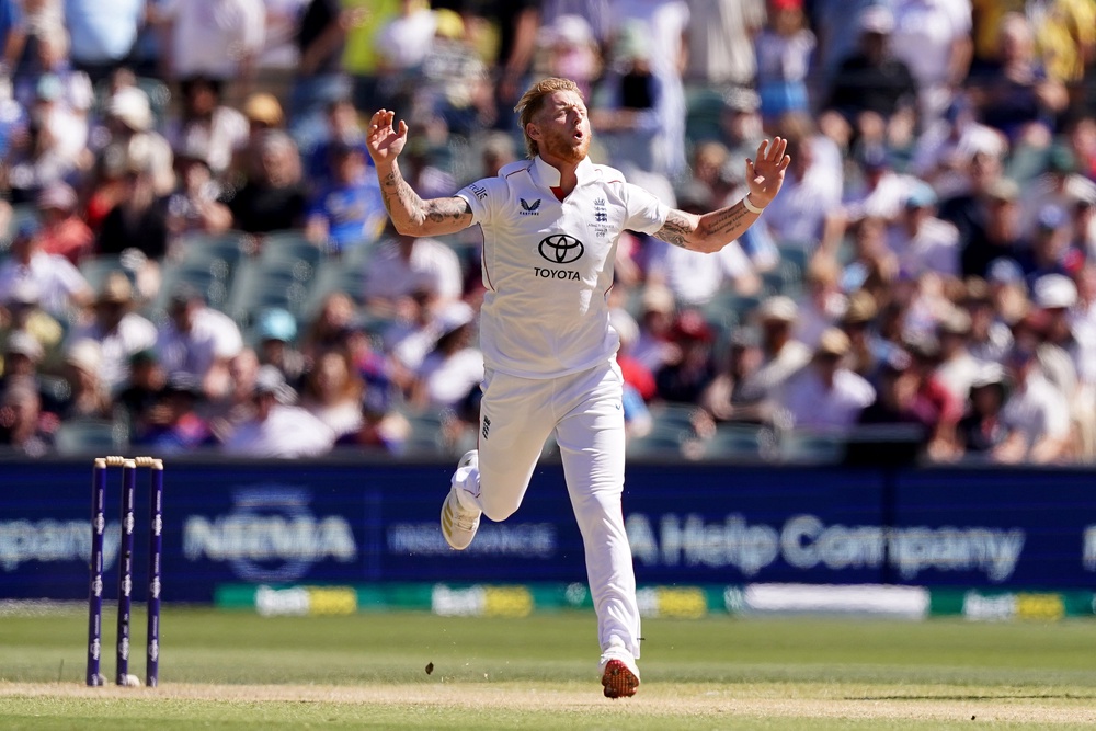 Ben Stokes bowling during this winter’s Ashes. (Robbie Stephenson/PA) (PA Wire)