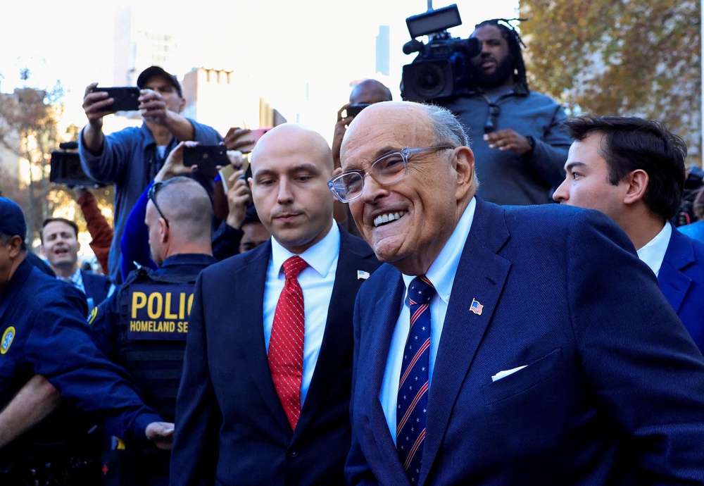 Giuliani was diagnosed with pneumonia, according a social media post from his spokesperson (Reuters)