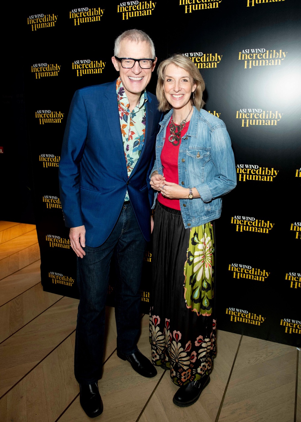 Jeremy Vine and his wife, Rachel Schofield (PA)