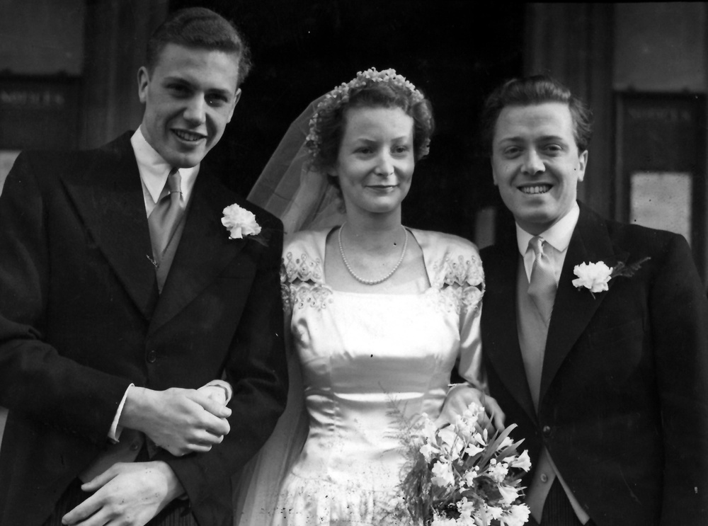David Attenborough, younger brother of the film actor Richard Attenborough, married Miss Jane Oriel today at St. Anne's Church, Kew Green. (PA)