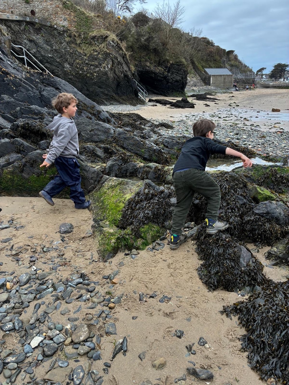 Dominique's children enjoyed exploring the beach (Dominique Afacan)