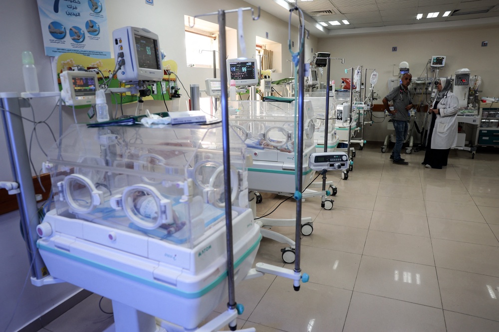 Incubators at a maternity ward in Gaza (AFP via Getty)