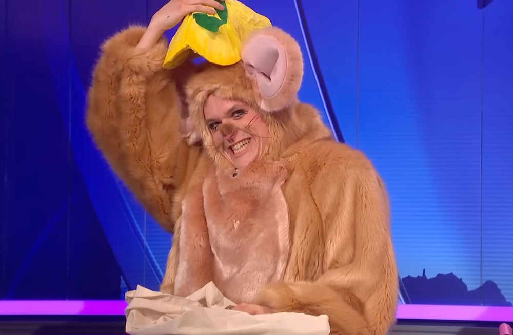 Jack Shep as ‘an adorable little dormouse’ on ‘Saturday Night Live UK’ (Sky UK)