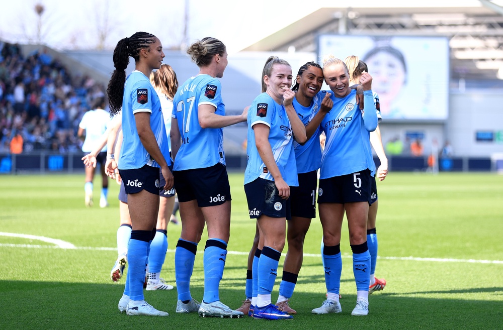 Man City are WSL champions after Arsenal’s draw with Brighton (Getty)