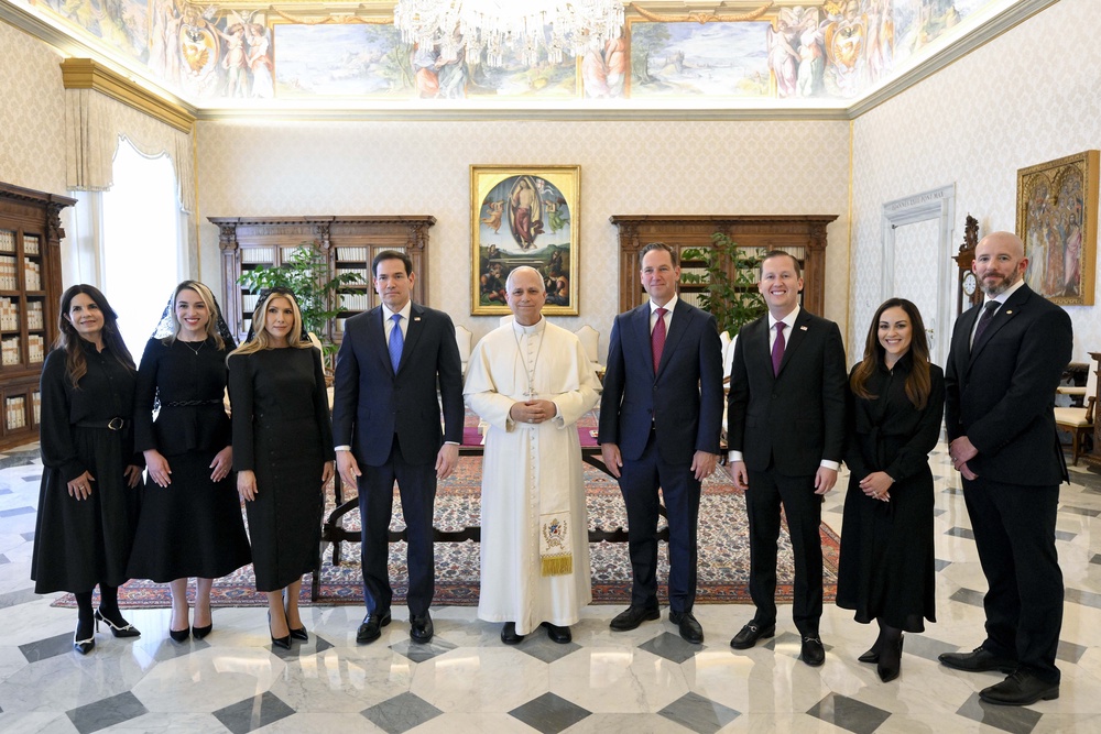 A Vatican official said that the meeting between Rubio and the pontiff was ‘born out of a crisis’ (Vatican Media)