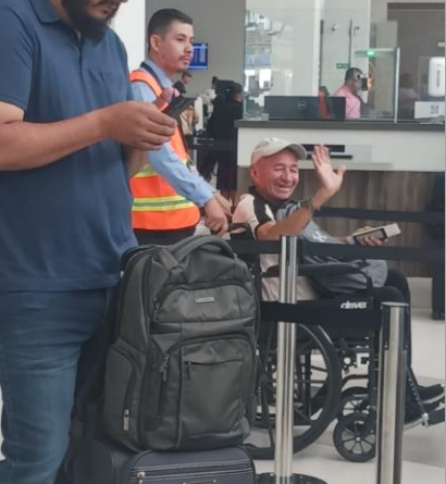 Marcos Humberto Vindel Osorio, seen at his departure airport in Honduras, prior to boarding a flight to see family in Houston, Texa (U.S. District Court for the Southern District of Texas)