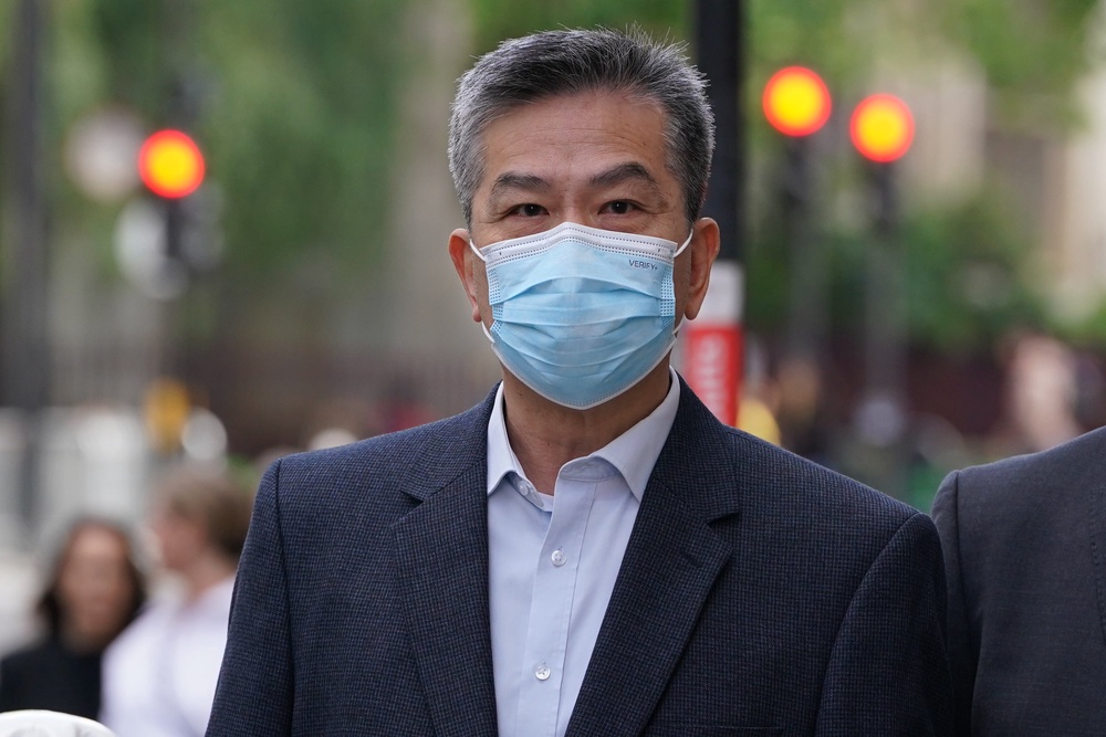 Retired Hong Kong police officer Bill Yuen arrives at the Old Bailey during proceedings (PA)
