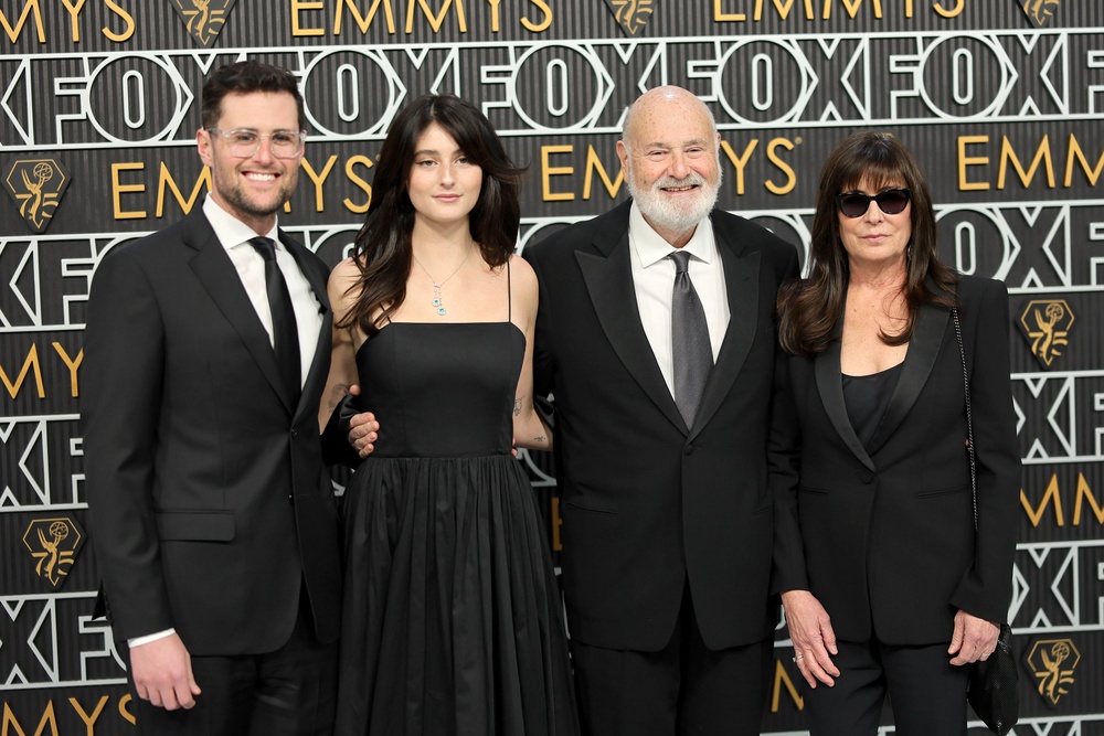 The Reiners with their other children Jake and Romy at the 75th Primetime Emmy Awards in 2024 (Getty)