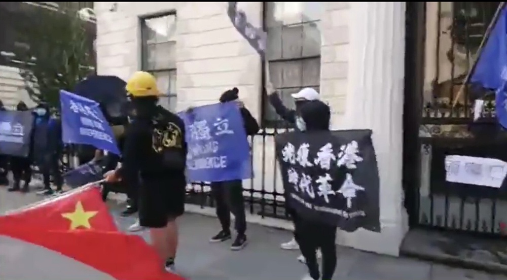 Pro-democracy protesters were allegedly targeted by Peter Wai and Bill Yuen (Met Police/PA)
