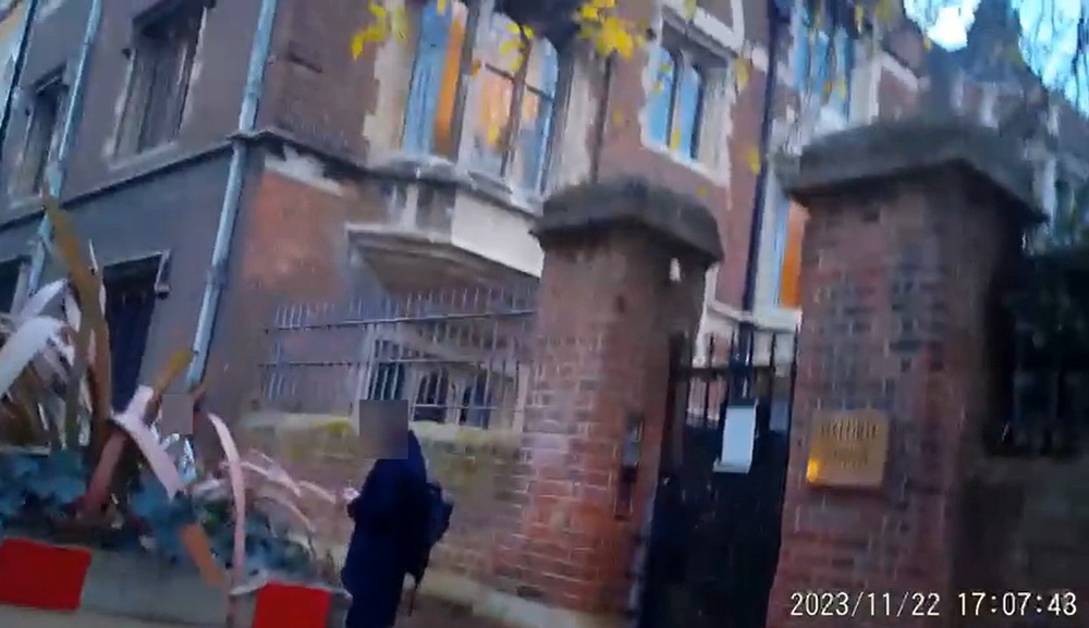 Prominent campaigner Nathan Law was secretly pictured leaving the Oxford Union (Met Police/PA)