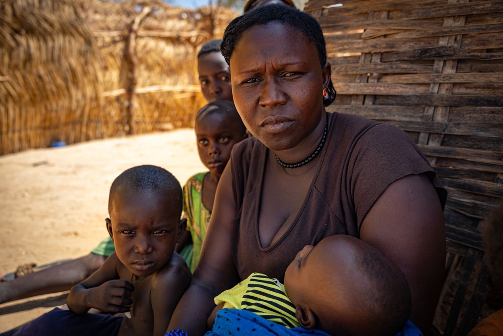 Busayna, 25, who lives close to the border between the Central African Republic and Sudan (Bel Trew/The Independent)
