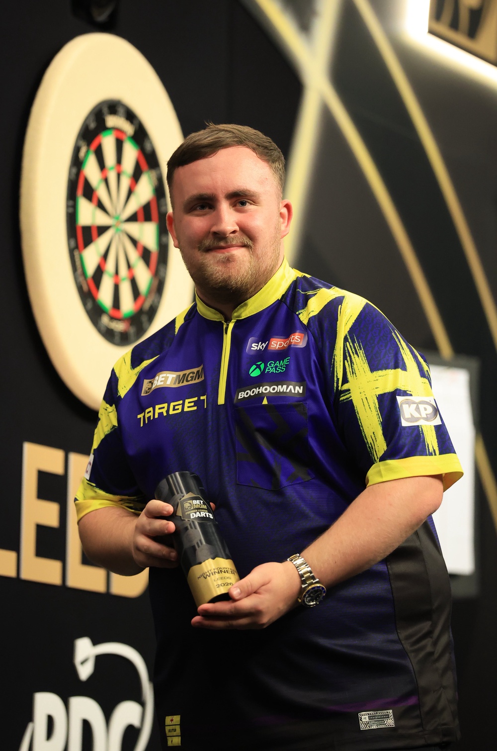 Luke Littler won in Leeds (Nigel French/PA) (PA Wire)