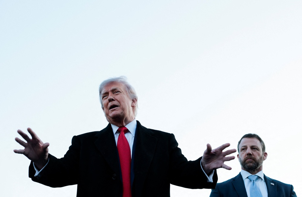 Trump defended his focus on sprucing up Washington monuments during the Iran war, arguing the reflecting pool was in a ‘disgusting’ state before he got involved (Reuters)