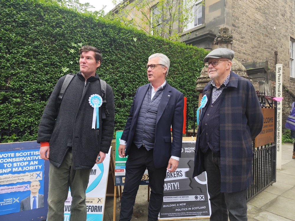 Malcolm Offord voted in Edinburgh (Nick Forbes/PA) (PA Wire)