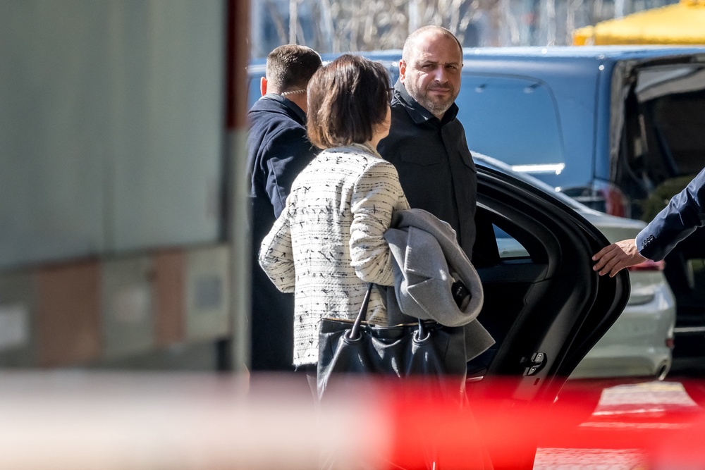 Ukraine's lead negotiator Rustem Umerov arrives to an hotel prior to fresh talks with US envoys (AFP/Getty)