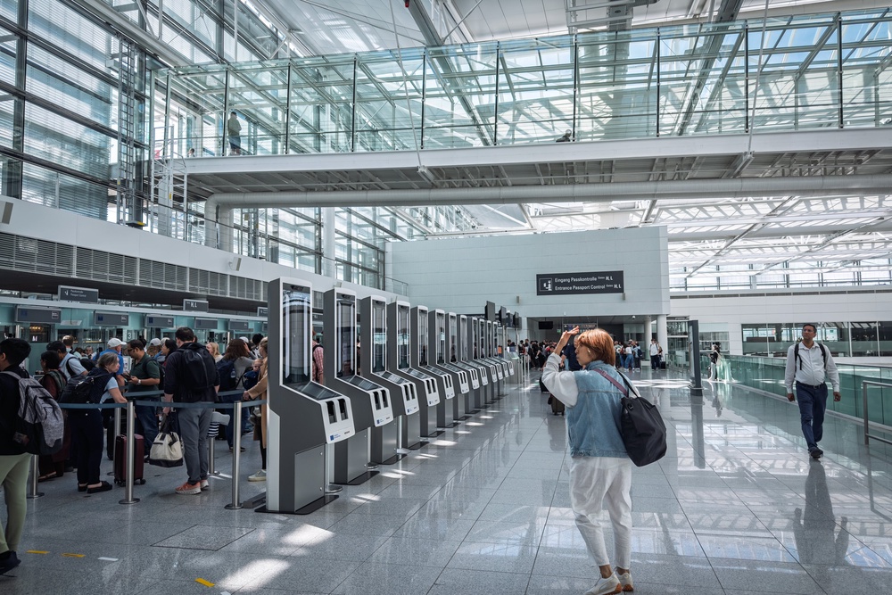 The EES involves people from third-party countries such as the UK having their fingerprints registered and photograph taken to enter the Schengen Area, which consists of 29 European countries, mainly in the EU (Getty/iStock)