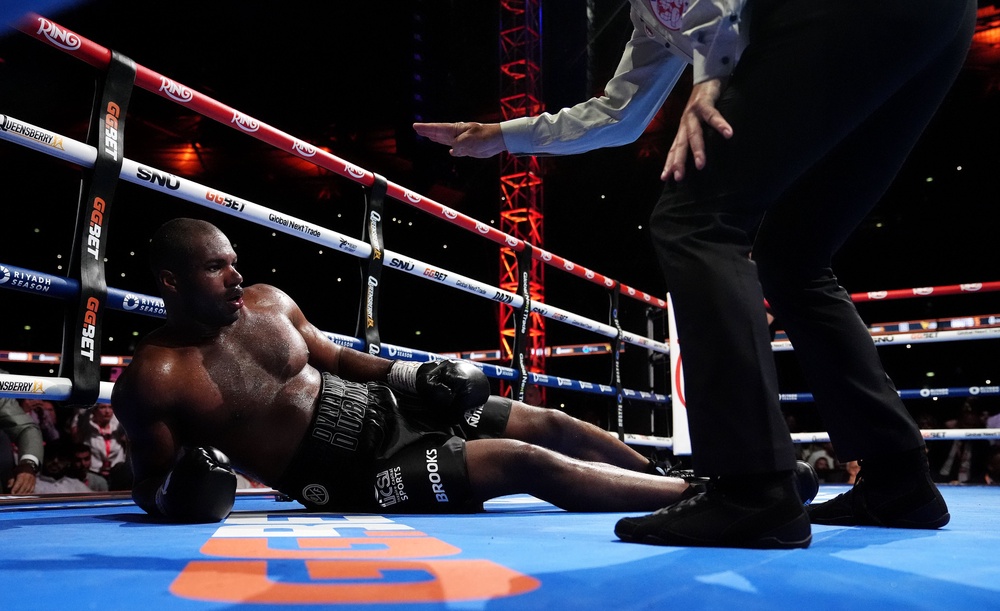 Dubois was knocked out in his last fight (Bradley Collyer/PA) (PA Archive)