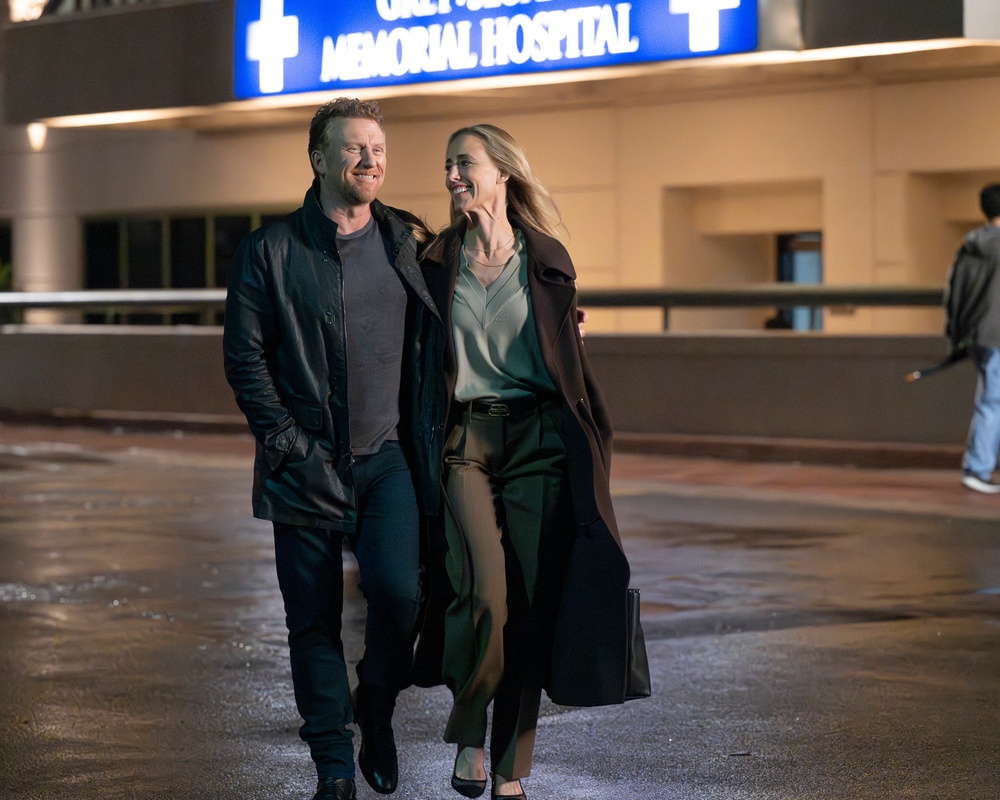 Teddy and Owen avoided an iconic Grey's Anatomy death, leaving the door open for their potential return (Disney)