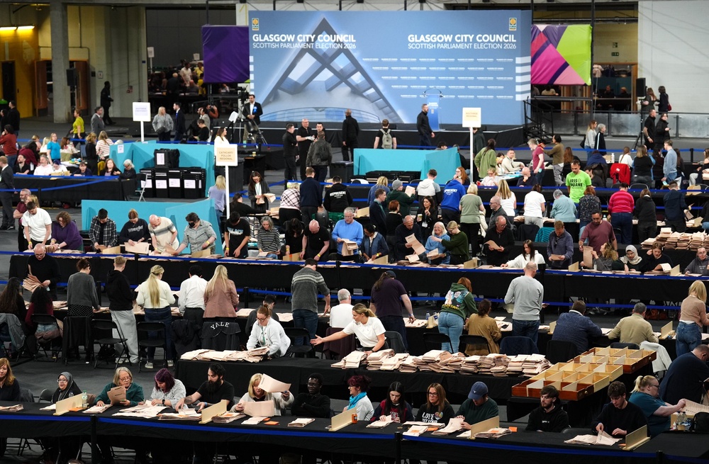 Votes are being counted in seats the length and breadth of Scotland. (Andrew Milligan/PA)