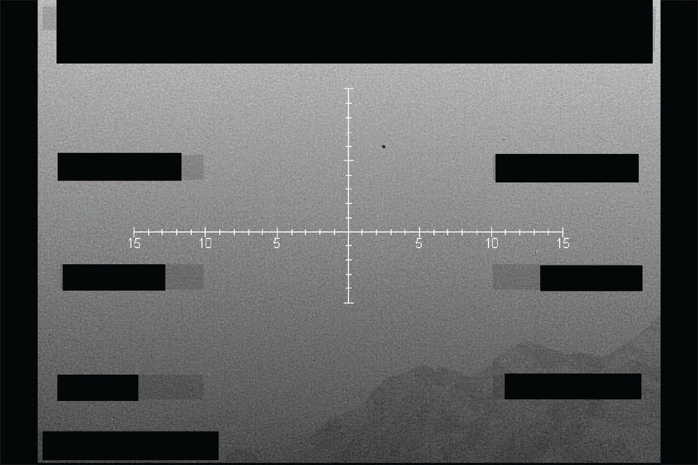 Infrared still image of an unidentified object over the western U.S. in September 2025 (Defense Department)