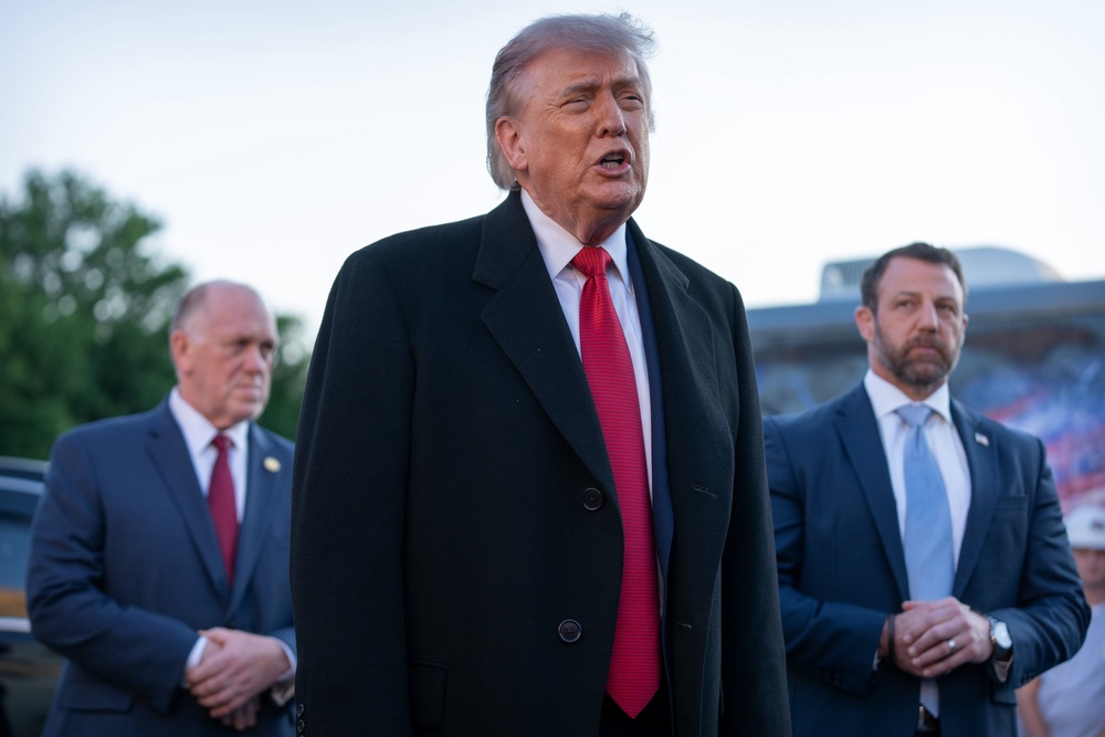 President Donald Trump said if Iran refused to sign a US deal to end the war they were ‘going to have a lot of pain’ (Mark Schiefelbein/AP) (AP)