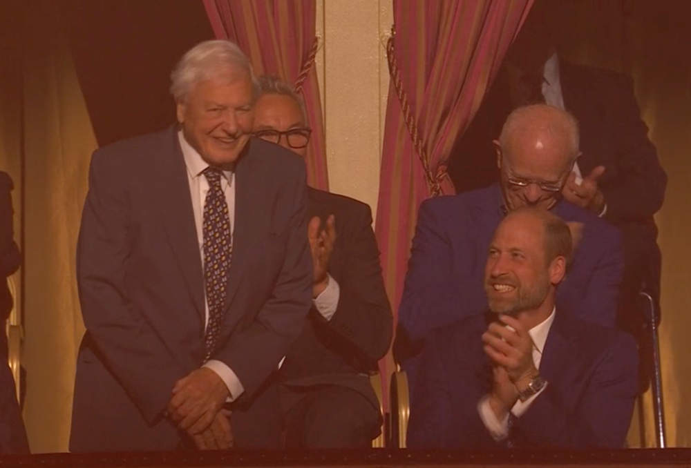 Sir David Attenborough and Prince William (BBC)