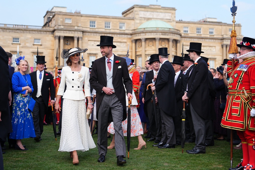 The Prince and Princess of Wales during a Royal Garden Party at Buckingham Palace (Aaron Chown/PA) (PA Wire)