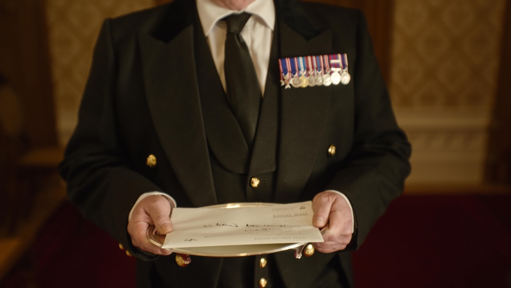 The royal dispatch beginning its journey to Sir David Attenborough (BBC/PA)