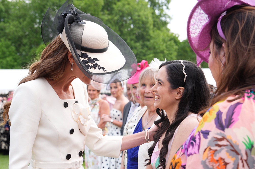 The Princess of Wales meeting Leanne Lucas (Aaron Chown/PA) (PA Wire)