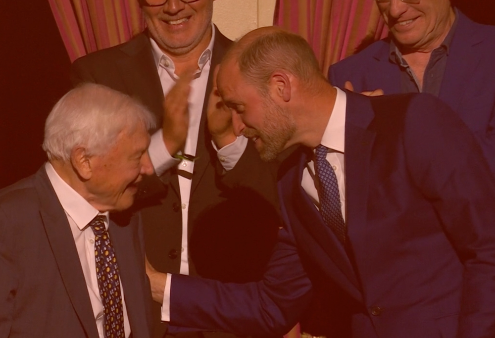 Sir David Attenborough delivers the final words of his birthday special (BBC)