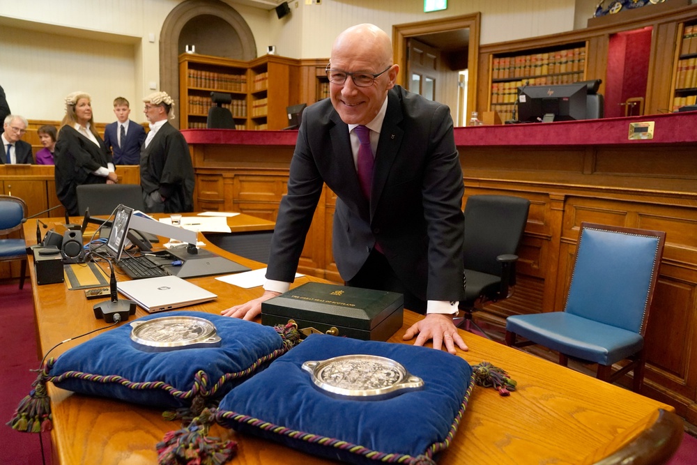 After becoming SNP leader for a second time, John Swinney was sworn in as Scotland’s seventh first minister in May 2024. (Andrew Milligan/PA)