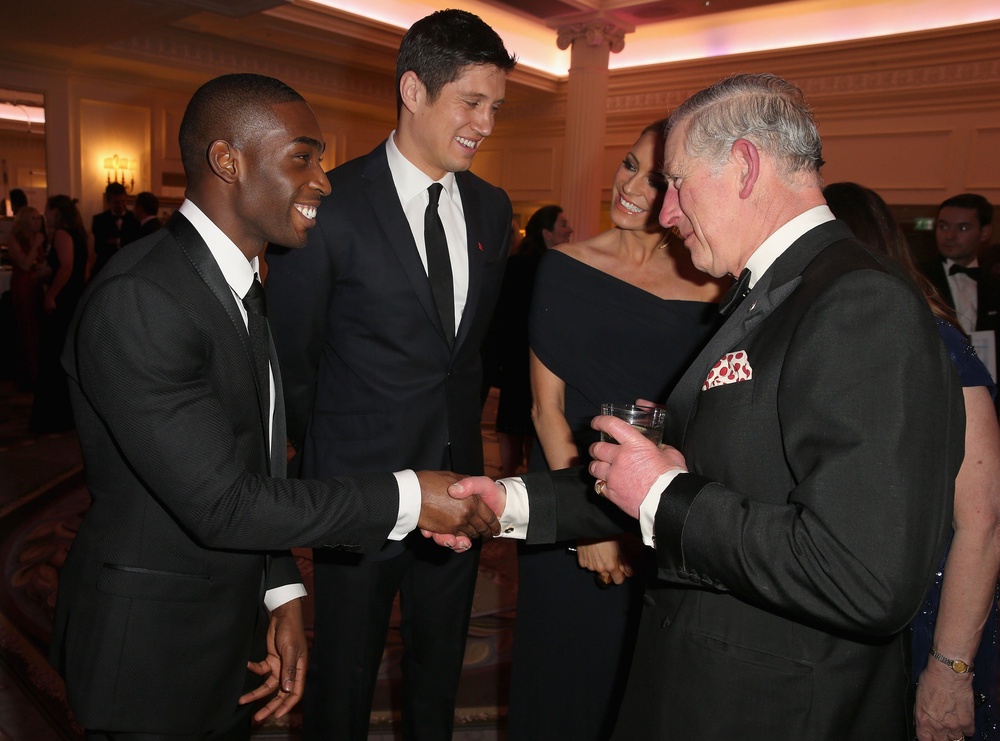 Tess and Vernon at a reception for the Prince’s Trust Invest in Futures Gala Dinner at The Savoy Hotel while the then Prince of Wales met singer Tinie Tempah (PA) (PA Archive)