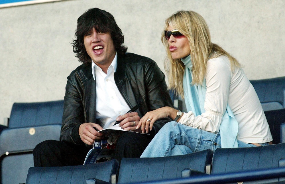 The newlyweds cheering on Vernon’s home town team Bolton Wanderers (PA) (PA Archive)