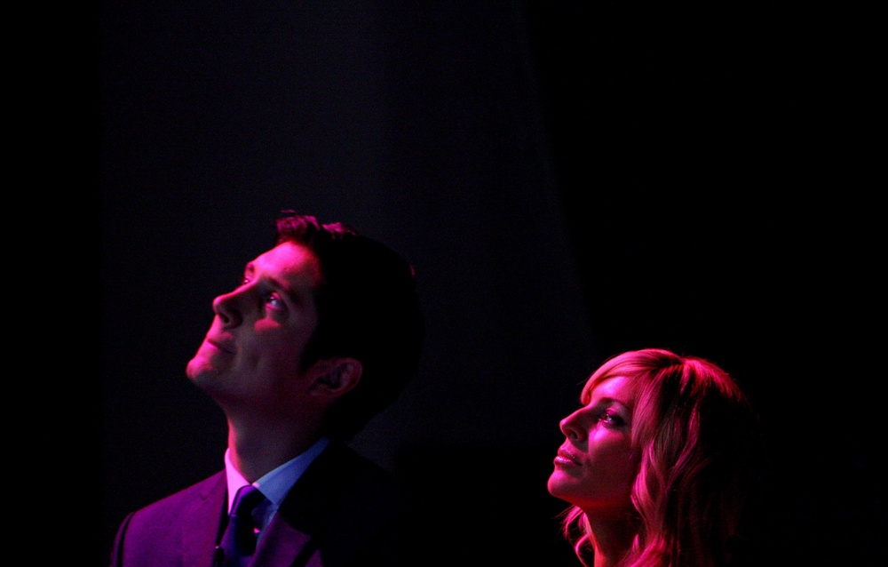 Vernon and Tess watching a video as they present the Prince’s Trust Celebrate Success Awards (PA) (PA Archive)