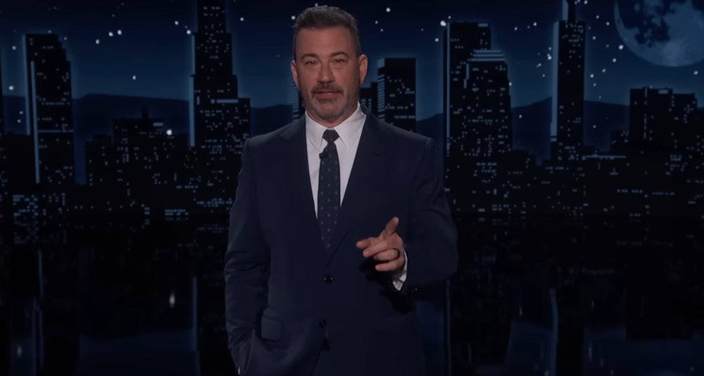 Haidt spoke out against cancel culture when Jimmy Kimmel, seen here hosting his late night talk show, was suspended over remarks about the assassination of Charlie Kirk (YouTube/Jimmy Kimmel Live!)