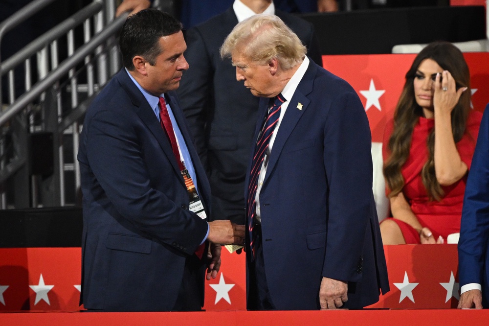 Former congressman Devin Nunes was replaced as Trump Media’s CEO last month (Getty)