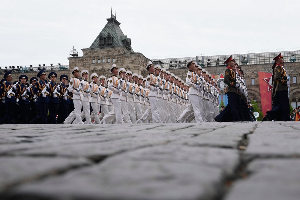 North Korea's servicemen march as they attend the Victory Day military parade in Moscow, Saturday, May 9, 2026, during celebrations of the 81st anniversary of the Soviet Union's victory over Nazi Germany during World War II (Associated Press)