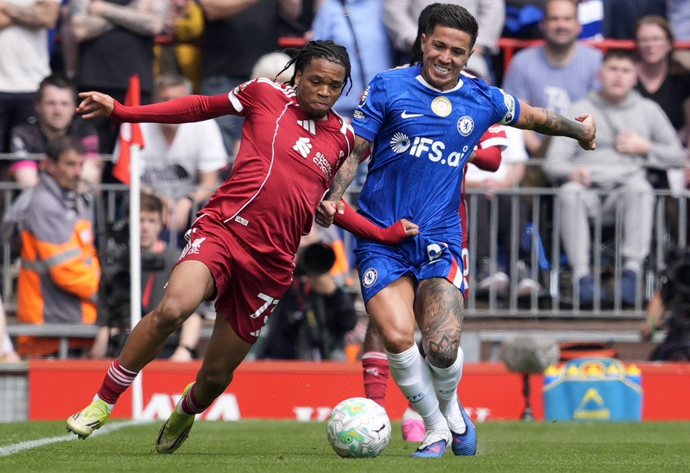 Rio Ngumoha again impressed for Liverpool (Peter Byrne/PA) (PA Wire)