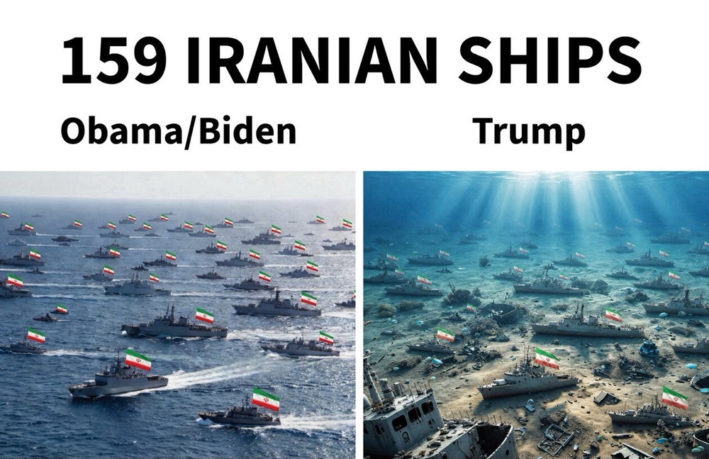 Trump took aim at his Democratic predecessors in another post, apparently for their unwillingness to take military action against Iran (Truth Social)