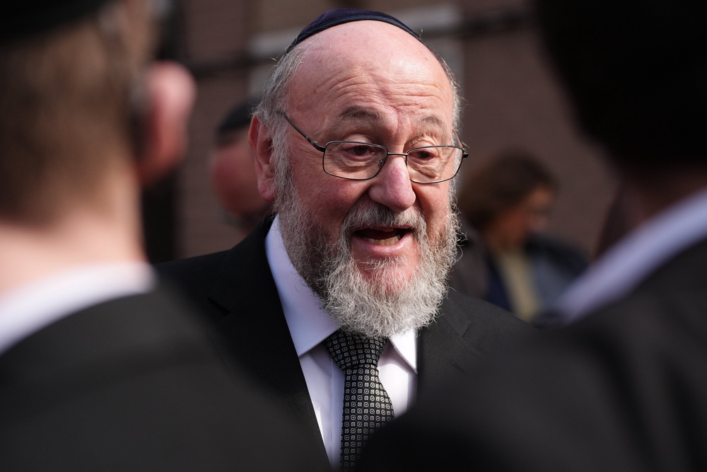 Chief Rabbi Sir Ephraim Mirvis said the letter is a ‘powerful riposte to the hateful extremists’ (PA) (PA Wire)